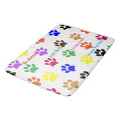 Paw Prints Badematte (Schrägansicht)