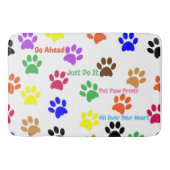 Paw Prints Badematte (Vorderseite)