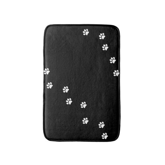 Paw Prints Bath Mat Badematte (Vorderseite Vertikal)