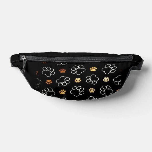 Paw Prints Black Bauchtasche (Ablage )