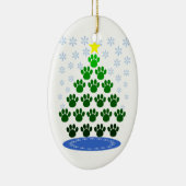 Paw Prints Christmas Tree Ornament (Rechts)
