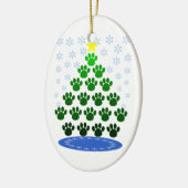 Paw Prints Christmas Tree Ornament (Links)