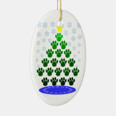 Paw Prints Christmas Tree Ornament (Rechts)