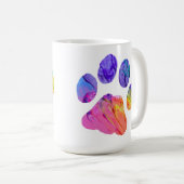 Paw Prints Coffee Tasse (VorderseiteRechts)