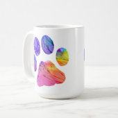 Paw Prints Coffee Tasse (Vorderseite Links)