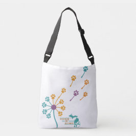 Paw Prints Dandelion Crossbody oder Schultertasche Tragetaschen Mit Langen Trägern
