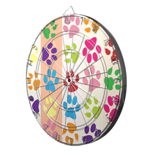 Paw Prints Dartscheibe (Vorderseite rechts)