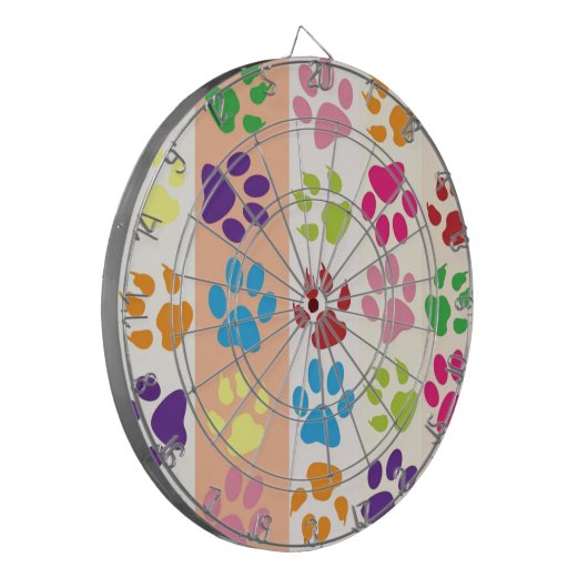 Paw Prints Dartscheibe (Vorderseite Links)