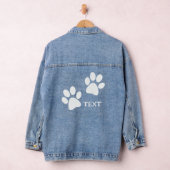 Paw Prints Design Denim Jacket Jeansjacke (Hangar)