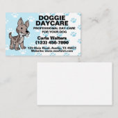 Paw Prints Doggie Day Care Visitenkarte (Vorne/Hinten)