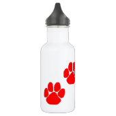 Paw Prints Edelstahlflasche (Links)