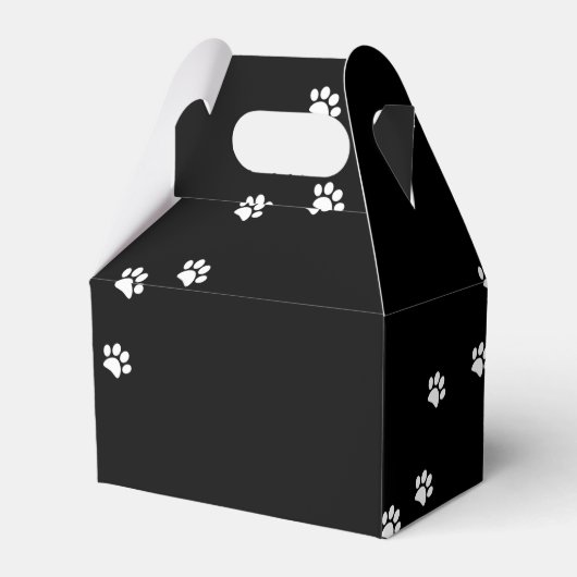 Paw Prints Favor Box Geschenkschachtel (Vorderseite)