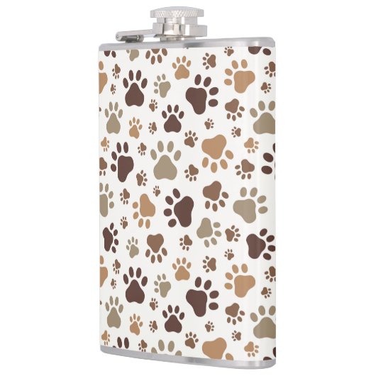 Paw Prints  Flachmann (Links)