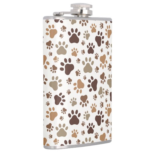 Paw Prints  Flachmann (Rechts)