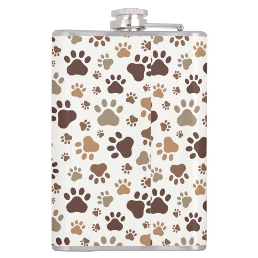 Paw Prints  Flachmann (Rückseite)