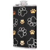 Paw Prints Flachmann (Links)