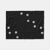 Paw Prints Fleece Blanket (Vorderseite (Horizontal))