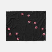 Paw Prints Fleecedecke (Vorderseite (Horizontal))