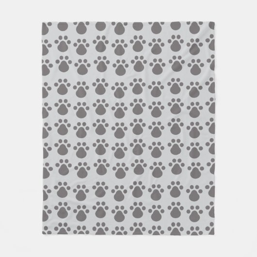 Paw Prints Fleecedecke (Vorderseite)