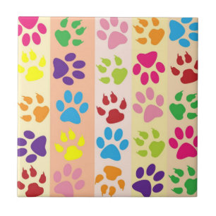 Paw Prints Fliese