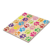 Paw Prints Fliese (Seite)