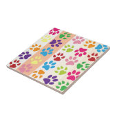 Paw Prints Fliese (Seite)