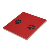 Paw Prints Fliese (Seite)