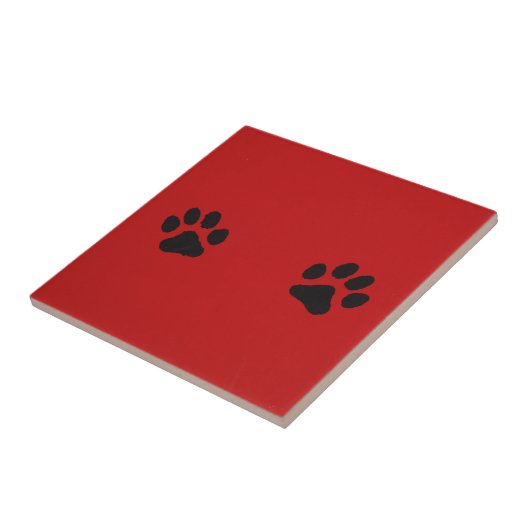 Paw Prints Fliese (Seite)