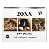 Paw Prints Foto Katze Kunst Kalender (Titelbild)