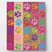 Paw Prints Fotoplatte (Vorderseite)