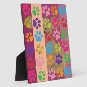 Paw Prints Fotoplatte (Seite)