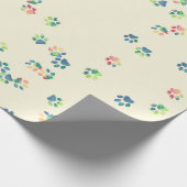 Paw Prints für Heimtiere Geschenkpapier (Ecke)