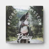 Paw Prints für immer fehlendes Foto Fotoplatte (Vorderseite)