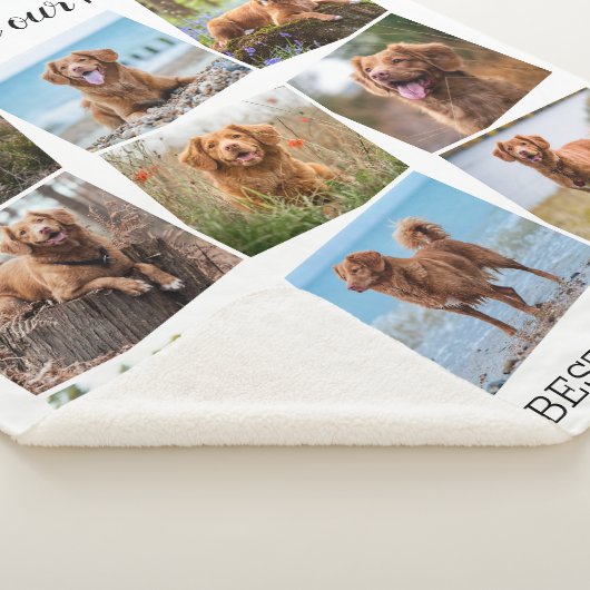 Paw Prints für immer in unserem Hearts Dog Pet Mem Sherpadecke (3/4)