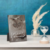 Paw Prints für immer in unserem Herz Cat Foto Fotoplatte (Seite)