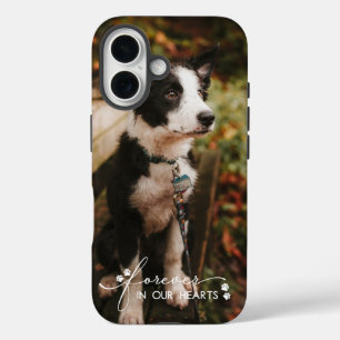 Paw Prints für immer in unserem Herz-Haustier-Foto iPhone 16 Hülle