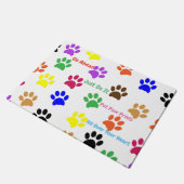 Paw Prints Fußmatte (Schrägansicht)