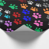 Paw Prints Geschenkpapier (Ecke)