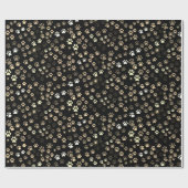 Paw Prints Geschenkpapier (Flach)