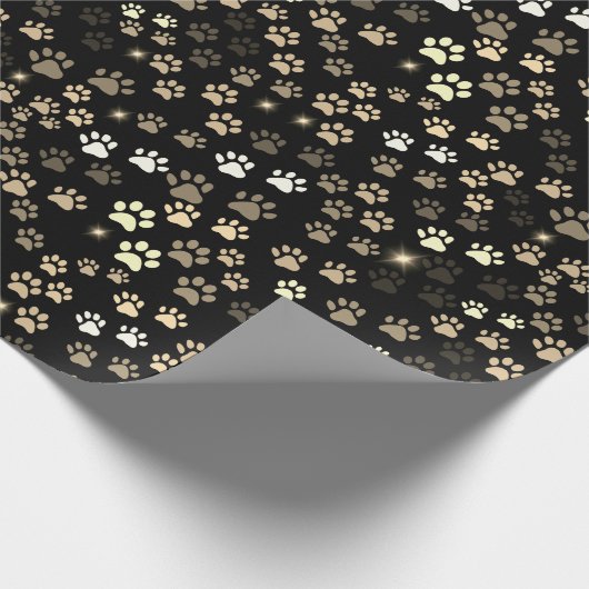 Paw Prints Geschenkpapier (Ecke)