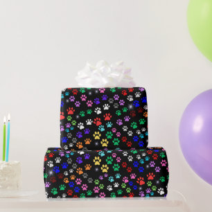 Paw Prints Geschenkpapier