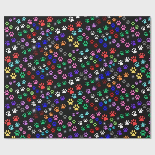 Paw Prints Geschenkpapier (Flach)