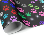 Paw Prints Geschenkpapier (Rolleneckpunkt)