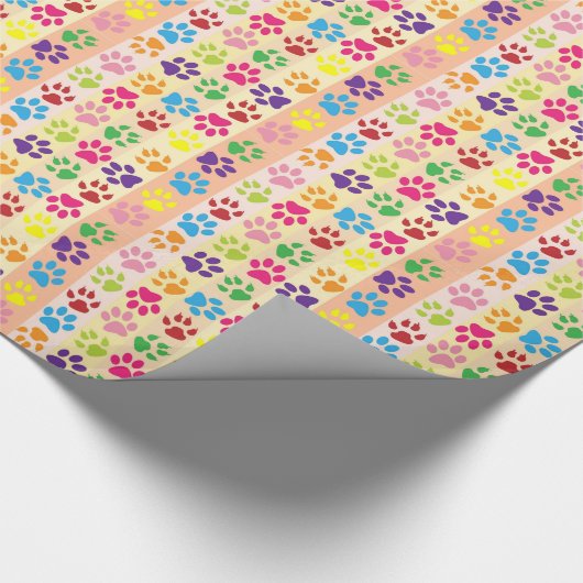 Paw Prints Geschenkpapier (Ecke)