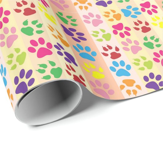 Paw Prints Geschenkpapier (Rolleneckpunkt)