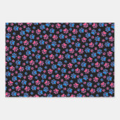Paw Prints Geschenkpapier Set (Vorderseite)