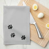 Paw Prints Geschirrtuch (Viertel Falte)