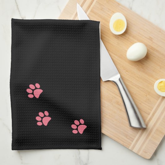 Paw Prints Geschirrtuch (Viertel Falte)