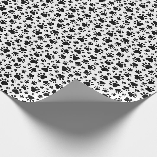 Paw Prints Gift Wrapping Paper Geschenkpapier (Ecke)