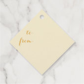 Paw Prints Gold Geschenkanhänger (Rückseite)